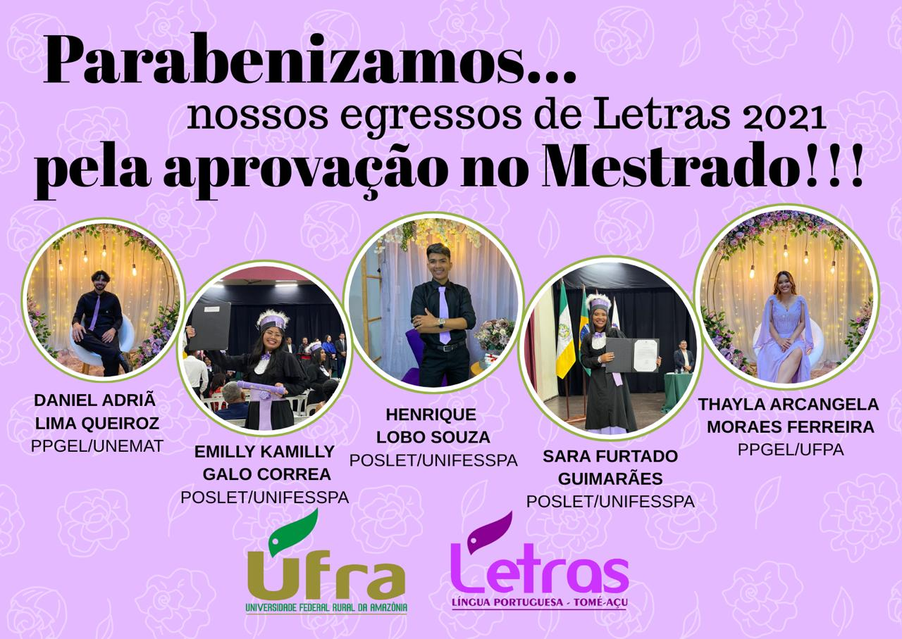 Aprovados no Mestrado